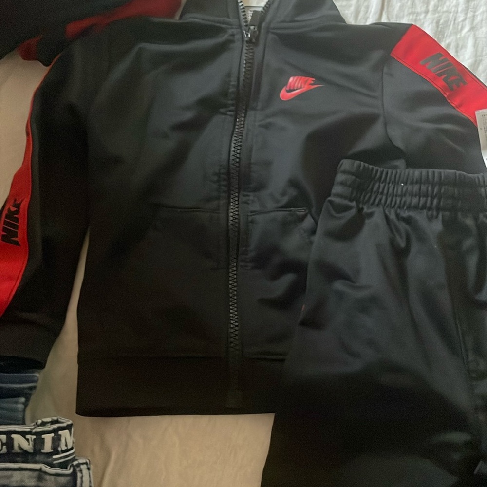 24 month Black/Red Nike Tracksuit